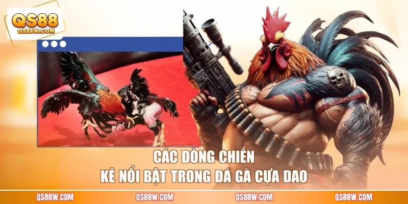 Các dòng chiến kê nổi bật trong đá gà cựa dao