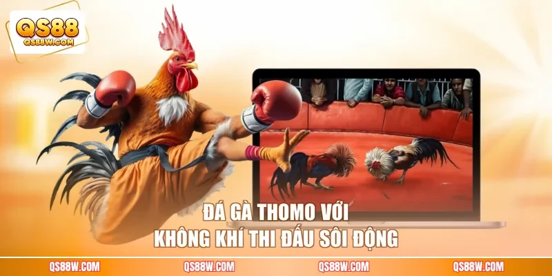Đá gà Thomo với không khí thi đấu sôi động